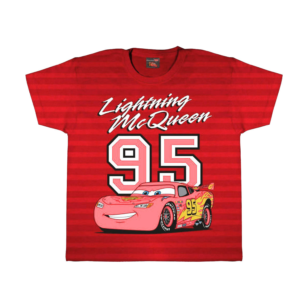 Red - Side - Cars Girls Lightning McQueen T-Shirt