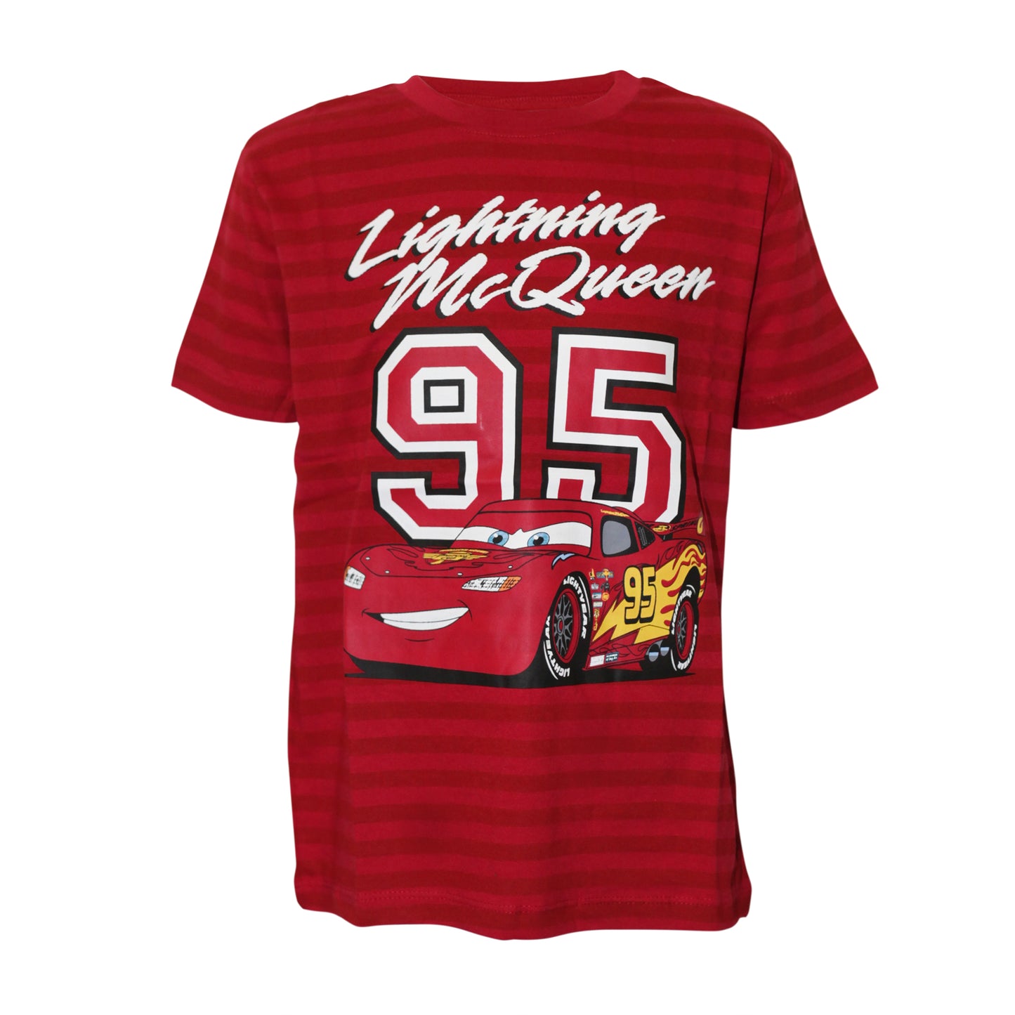 Red - Front - Cars Girls Lightning McQueen T-Shirt