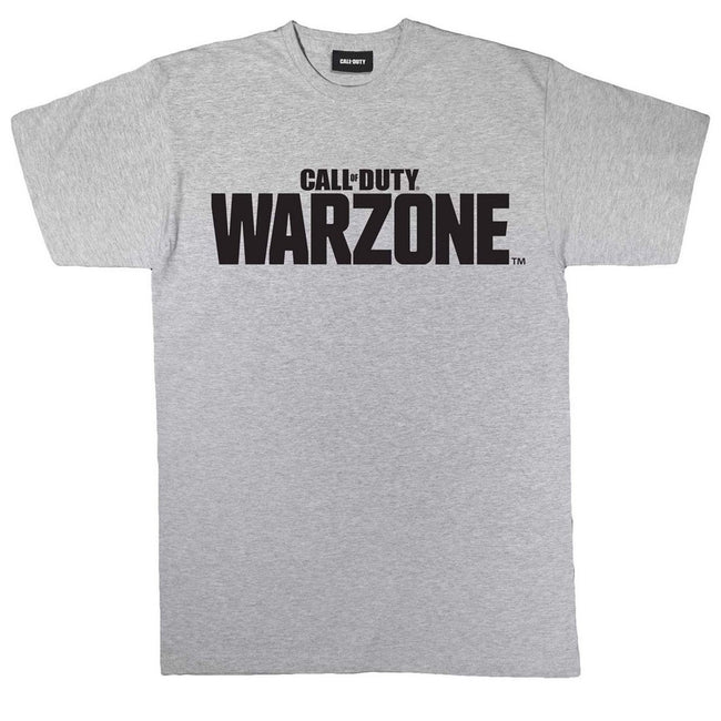 Heather Grey - Front - Call Of Duty Mens Warzone Logo T-Shirt