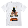 White - Front - Clockwork Orange Womens-Ladies Movie Poster Boyfriend T-Shirt