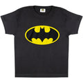 Black-Yellow - Side - DC Comics Boys Classic Batman Logo T-Shirt