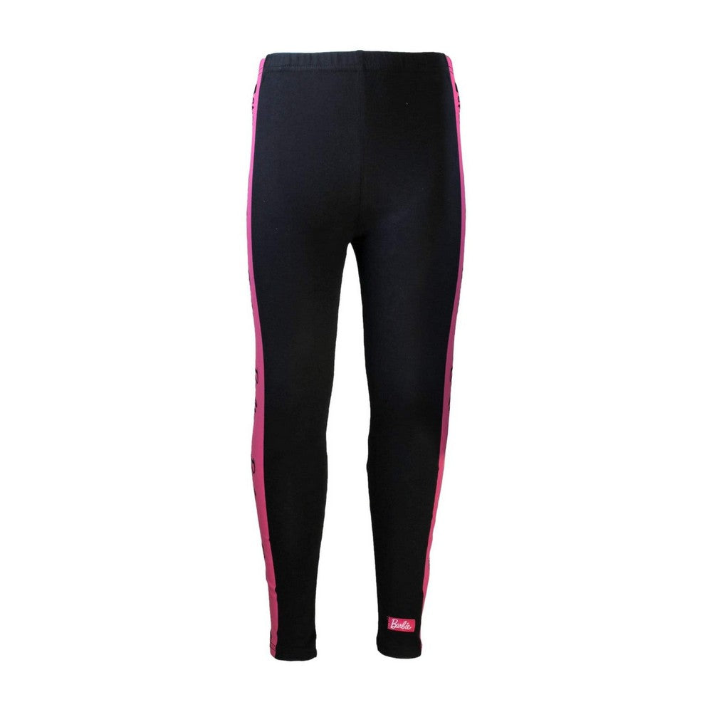 Black-Pink - Front - Barbie Girls Logo Leggings