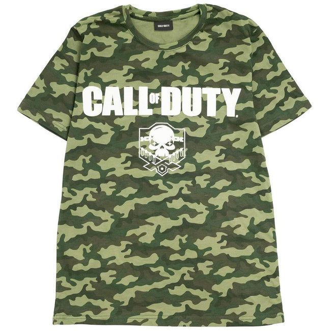 Forest Green - Front - Call Of Duty Womens-Ladies Camo Boyfriend T-Shirt