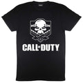 Black - Front - Call Of Duty Womens-Ladies Skull Logo Boyfriend T-Shirt