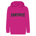 Pink - Front - Fortnite Boys Logo Hoodie