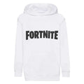 White - Front - Fortnite Boys Logo Hoodie