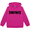Pink - Side - Fortnite Boys Logo Hoodie