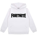 White - Side - Fortnite Boys Logo Hoodie