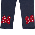 Navy-Heather Grey - Side - Disney Girls Minnie Mouse Eyelashes T-shirt And Leggings Set