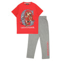 Red-Heather Grey - Front - Harry Potter Boys Gryffindor Pyjama Set