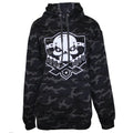 Black - Front - Call Of Duty Womens-Ladies Camo Skull Logo Boyfriend Hoodie