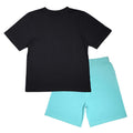 Black-Teal - Back - Fortnite Boys Glow In The Dark Llama Pyjama Set