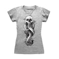 Heather Grey - Front - Harry Potter Womens-Ladies Dark Mark Fitted T-Shirt