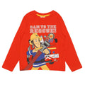 Red - Side - Fireman Sam Girls To The Rescue Long-Sleeved T-Shirt