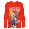 Red - Front - Fireman Sam Girls To The Rescue Long-Sleeved T-Shirt