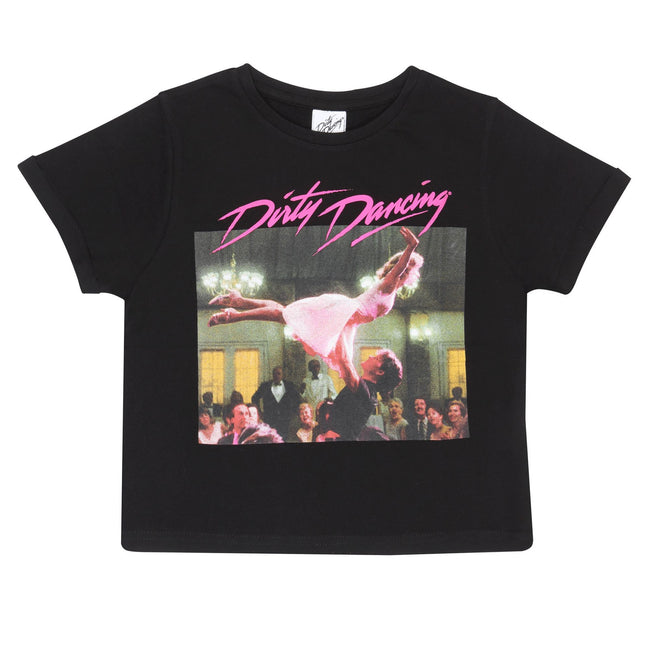 Black-Pink - Side - Dirty Dancing Girls The Lift Cropped T-Shirt