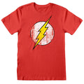 Red - Front - The Flash Mens Distressed Logo T-Shirt