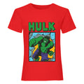 Red - Front - Marvel Girls Smash Hulk T-Shirt