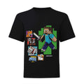 Green - Side - Minecraft Girls Steve And Friends T-Shirt