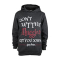 Charcoal Heather - Side - Harry Potter Girls Muggles Pullover Hoodie