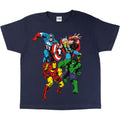 Navy - Side - Marvel Girls Characters T-Shirt