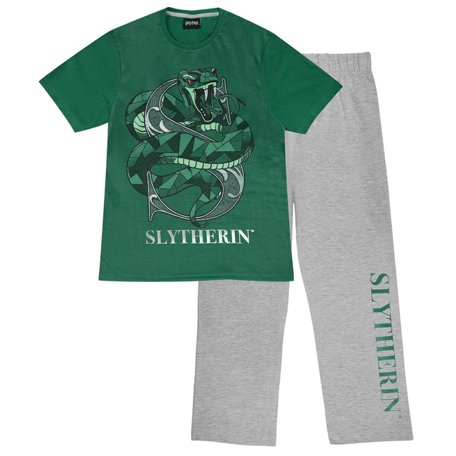 Harry Potter Womens Ladies Slytherin Loose Fit Pyjama Set Discounts on great Brands