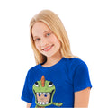 Royal Blue - Back - Fortnite Girls Flossing Rex T-Shirt
