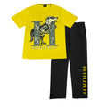 Black-Yellow - Front - Harry Potter Boys Hufflepuff Pyjama Set