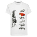 White - Front - Hot Wheels Boys Stacked Cars T-Shirt