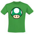 Kelly Green - Front - Super Mario Mens 1 Up Mushroom T-Shirt
