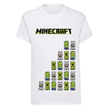 White-Green - Front - Minecraft Girls My Buddies T-Shirt