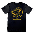 Black - Front - The Lion King Mens Simba Silhouette T-Shirt