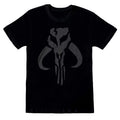 Black - Front - Star Wars: The Mandalorian Mens Mythosaur Distressed T-Shirt