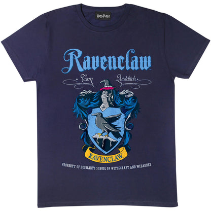 Navy - Front - Harry Potter Womens-Ladies Ravenclaw Crest Boyfriend T-Shirt
