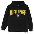 Black - Front - Harry Potter Girls Hufflepuff Shield Hoodie