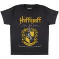 Black - Side - Harry Potter Girls Hufflepuff Crest T-Shirt