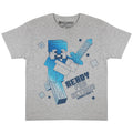 Heather Grey - Side - Minecraft Boys Ready For Action T-Shirt
