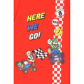 Red-Heather Grey - Back - Super Mario Boys Here We Go Pyjama Set