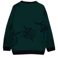 Forest Green-Brown - Back - Minecraft Boys Creeper Pumpkin Knitted Jumper