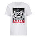 White - Front - Looney Tunes Mens Savage Taz T-Shirt