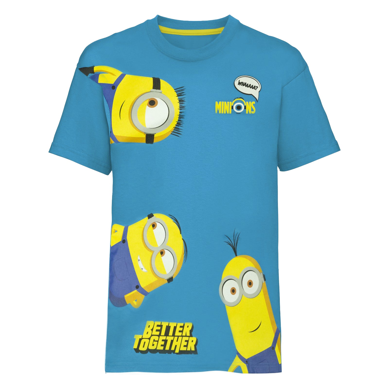Royal Blue-Yellow - Front - Minions Girls Better Together T-Shirt