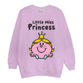Pale Pink - Front - Little Miss Girls Princess Sweatshirt