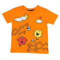 Orange - Side - Mr Men Girls Football T-Shirt