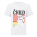 White - Front - Star Wars: The Mandalorian Boys The Child Mono Sketch T-Shirt