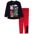Red-Black - Front - Marvel Boys Icons Pyjama Set