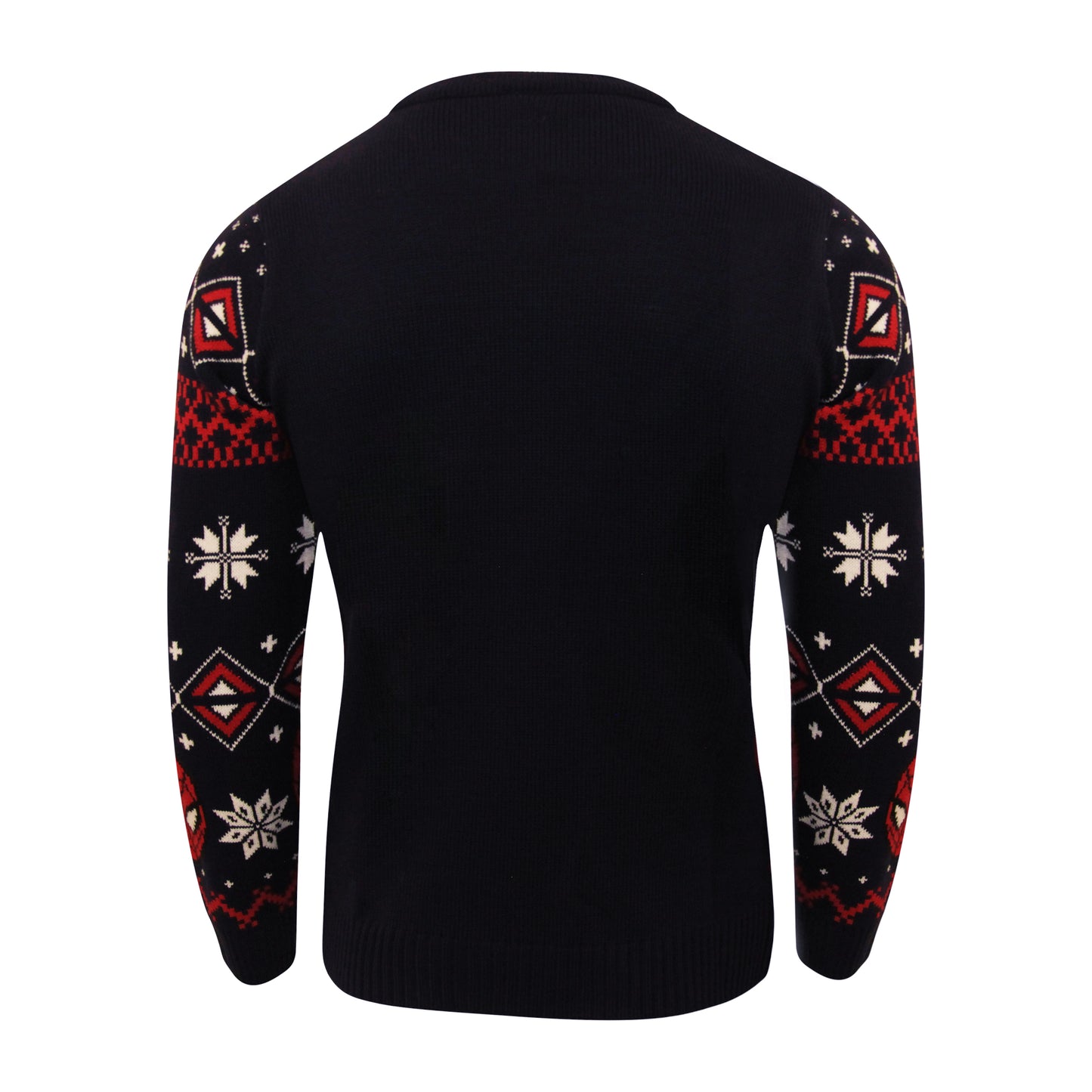 Navy-Red-White - Back - Marvel Womens-Ladies Icons Knitted Christmas Jumper