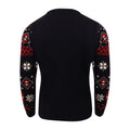 Navy-Red-White - Back - Marvel Womens-Ladies Icons Knitted Christmas Jumper