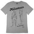 Heather Grey - Side - Star Wars: The Mandalorian Girls Action Figure T-Shirt