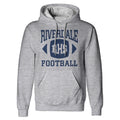 Heather Grey - Front - Riverdale Mens RHS Football Pullover Hoodie