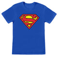 Royal Blue - Front - Superman Womens-Ladies Logo Boyfriend T-Shirt